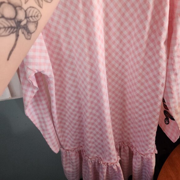 The Ragged Priest Gingham Long-sleeve Dress Size Med (oversized) - Picture 3 of 4